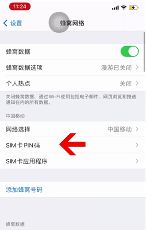 晴隆苹果14维修网分享如何给iPhone14的SIM卡设置密码 