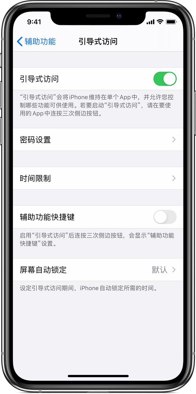 晴隆苹果手机维修分享如何在 iPhone 上退出引导式访问 