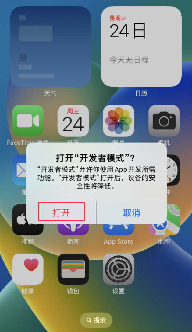 晴隆苹果手机维修分享如何打开开发者模式 