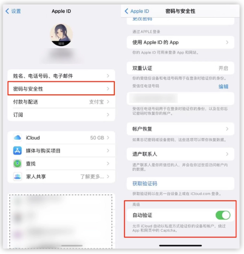 晴隆苹果手机维修分享iOS 16 自动验证功能开启方法 