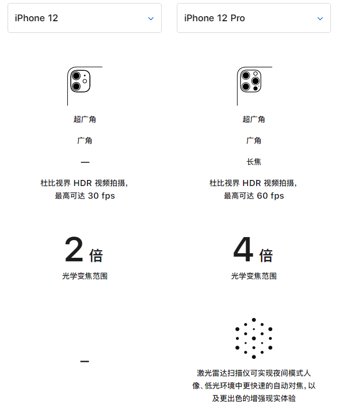 晴隆苹果手机维修分享苹果 iPhone 12 与 iPhone 12 Pro 选哪款 